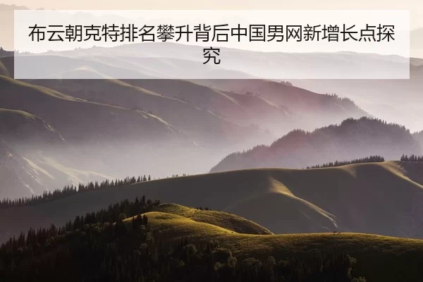 布云朝克特排名攀升背后中国男网新增长点探究