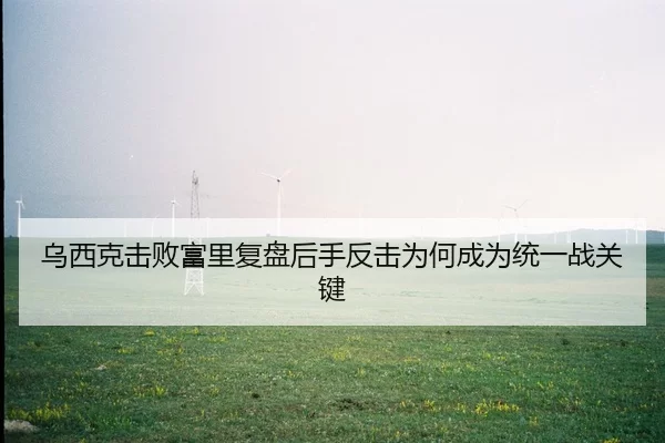 乌西克击败富里复盘后手反击为何成为统一战关键
